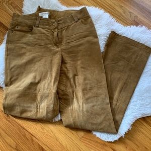 ISAAC MIZRAHI Suede Pants